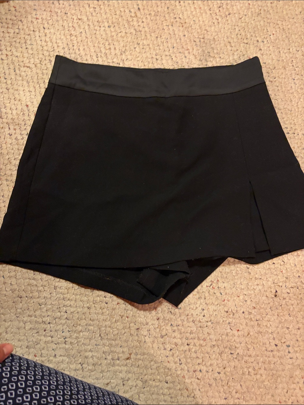 Dynamite Black Skort with Clean Waistband